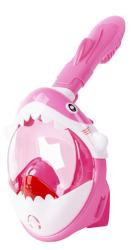 Maska �norchlovacia Shark, celotv�rov�, pre deti 4+, XS, ru�ov�