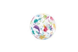 Lopta Intex 59040NP Lively Print, plov, detsk, nafukovacia, do vody, mix dizajnov, 51