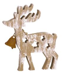 Dekorcia MagicHome Vianoce Woodeco 65282, Sob, 12x15 cm, bal. 5 ks