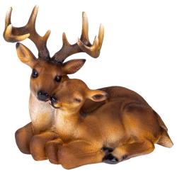 Dekorcia MagicHome Gecco, Jele a srnka, polyresin, 33x19x27 cm