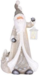 Dekorcia MagicHome Vianoce, Santa s lampom, 1 LED, 2xAAA, keramika, 34x21x65 cm