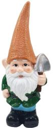 Dekorcia MagicHome, Trpaslk s oranovm klobkom, keramika, 12,5x8,5x28 cm