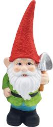 Dekorcia MagicHome, Trpaslk s ervenm klobkom, keramika, 12,5x8,5x28 cm