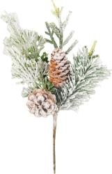 Vetvika MagicHome Vianoce, so ikami, zasneen, 30 cm