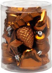 Dekorcie MagicHome Vianoce, sada, 20 ks, medeno zlat, mix, na vianon stromek