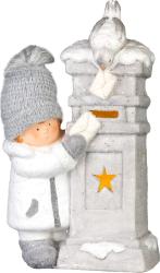 Dekorcia MagicHome Vianoce, Chlapek s potovou schrnkou, LED, 14.5x22.5x39 cm