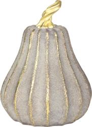 Dekor�cia MagicHome Nature, tekvica, polyresin, zlato-siv�, 12,2x12,2x16,2 cm