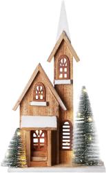 Dekorcia Kostol, 15xLED, 24x9x42 cm, asova, 2xAA