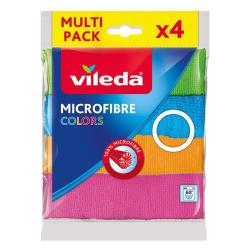 Handrika Vileda Microfibre Colors, mikrovlkna, bal. 4 ks