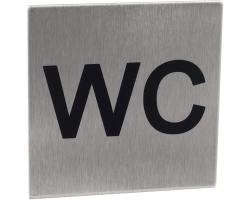 Tabuka WC-symbol nerez samolep.