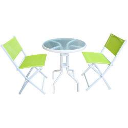 Set zhradn GARDENIA GREEN, stl 60x70 cm, 2x stolika 46x56x85 cm, zeleny
