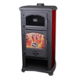 Kachle Thalia Cucina, bordov, 8,3 kW, 150 cm, liatina/amot, s pecou