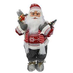 Dekorcia MagicHome Vianoce, Santa so lom, 45 cm