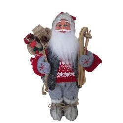 Dekorcia MagicHome Vianoce, Santa stojaci, s lyami, 30 cm